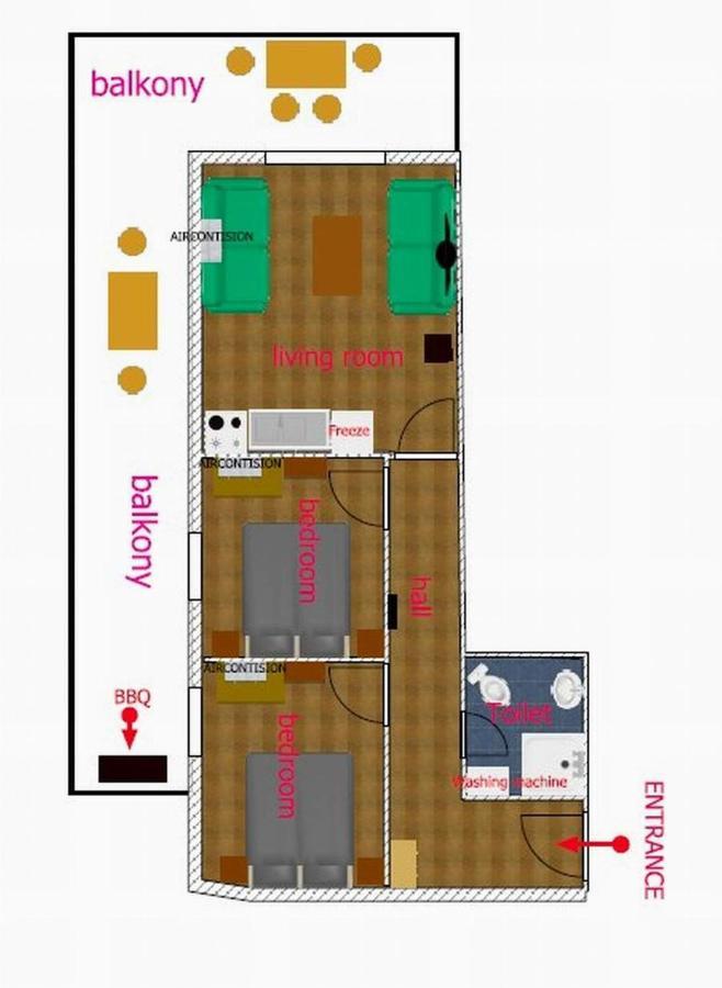 Nea Peramos Apartment Up To 8 Person Esterno foto